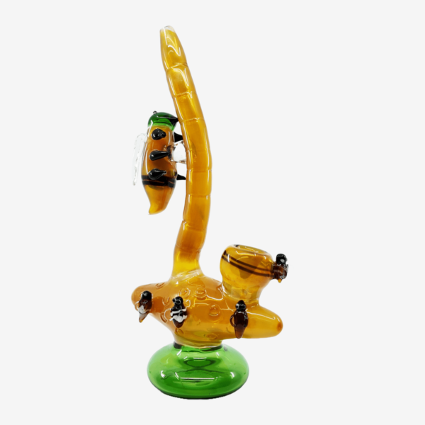 9″ GOLD FUMING BUBBLER WITH MULTI HONEY BEE WATER PIPE