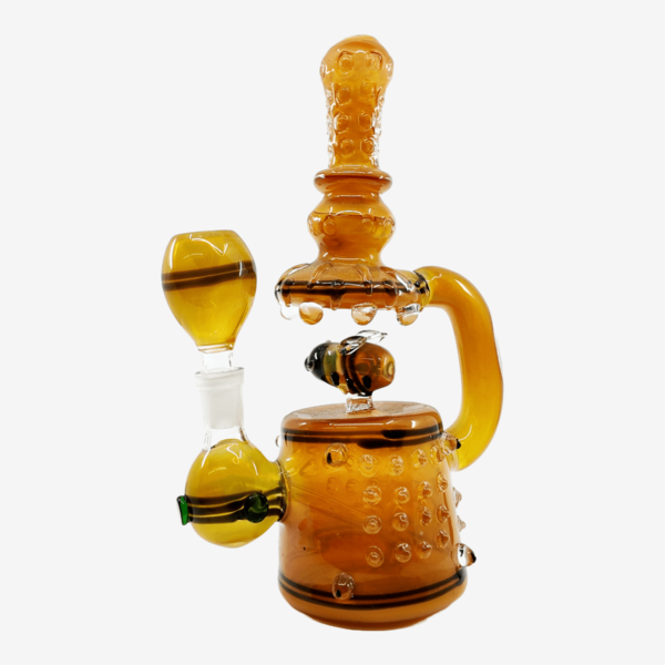 11″ 460 Gram Bee Telescope Handmade Water Pipe Art - Image 2