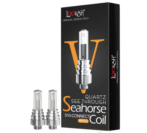 Lookah Seahorse Coil V – See-Through Quartz